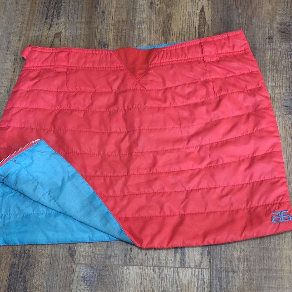 Red Quilted Skirt